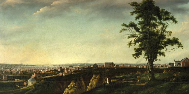 Francis Guy View of Baltimore from Chapel Hill Norge oil painting art